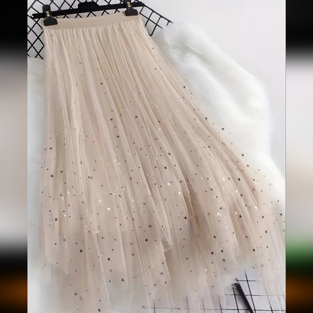💥SALE Elegant Star Sequin Skirt - Picture 2 of 3